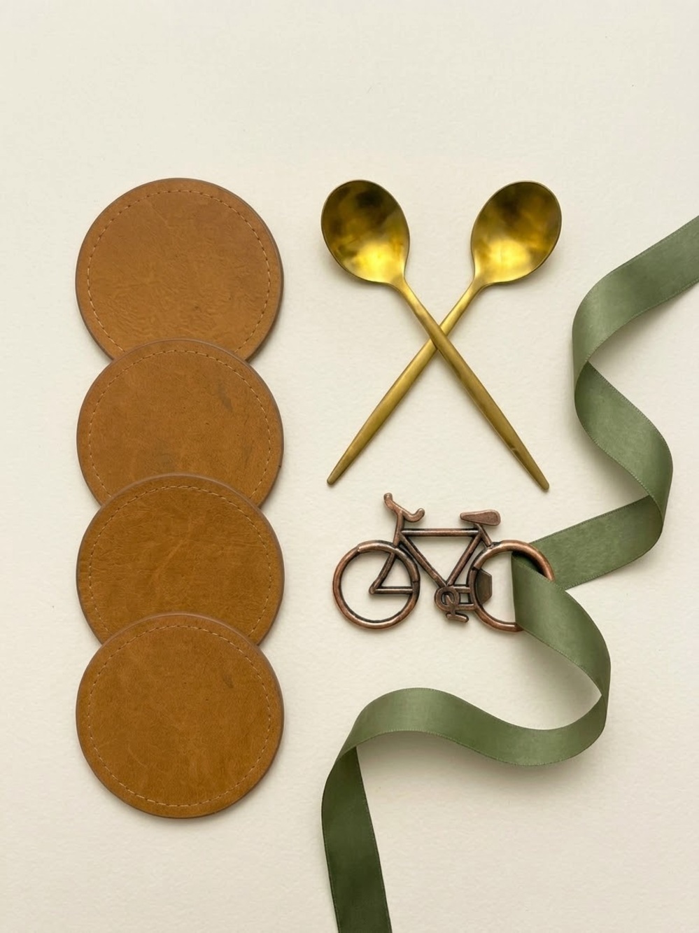Curated Modern Mixologist Bar Cart Gift Set - Coasters, Bottle Opener, Spoons - - Picture 3 of 4